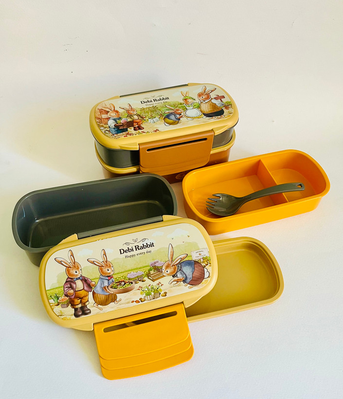 ظرف غذا دوطبقه قفل دار