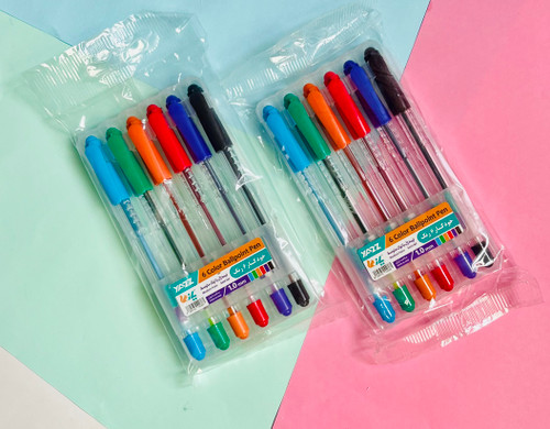 خودکار ۶ رنگ یاز بدنه فانتزی